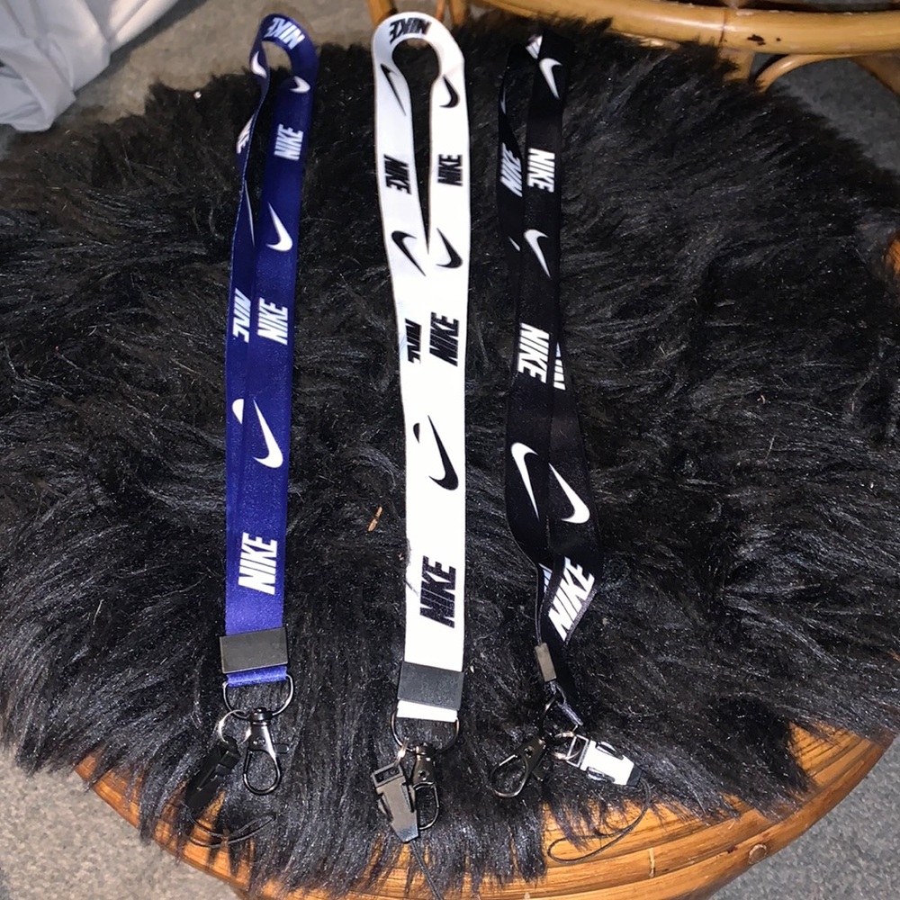 (3) brand new Nike lanyards hood keys cards and more 3 for $25